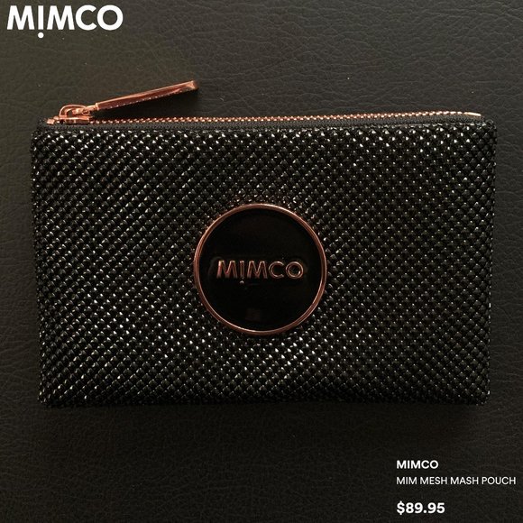 mimco mesh pouch